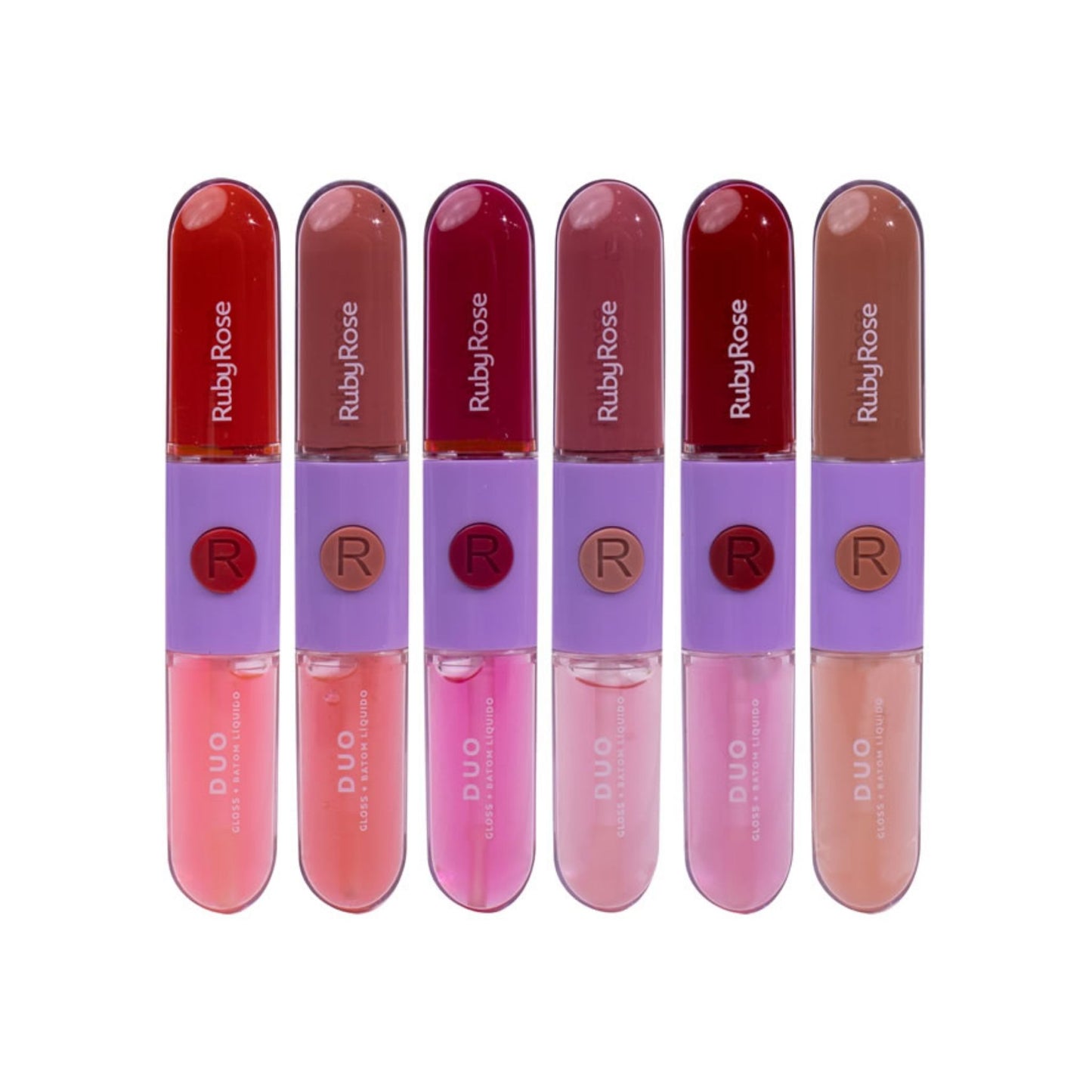 Gloss + Labial Mood Ruby Rose HB569-1-2