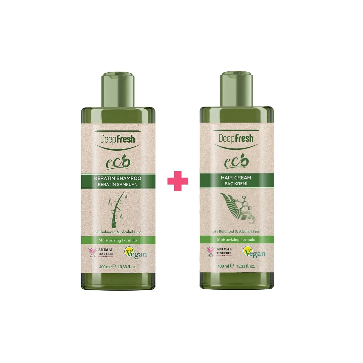 Kit Shampoo Keratina + Acondicionador Deep Fresh