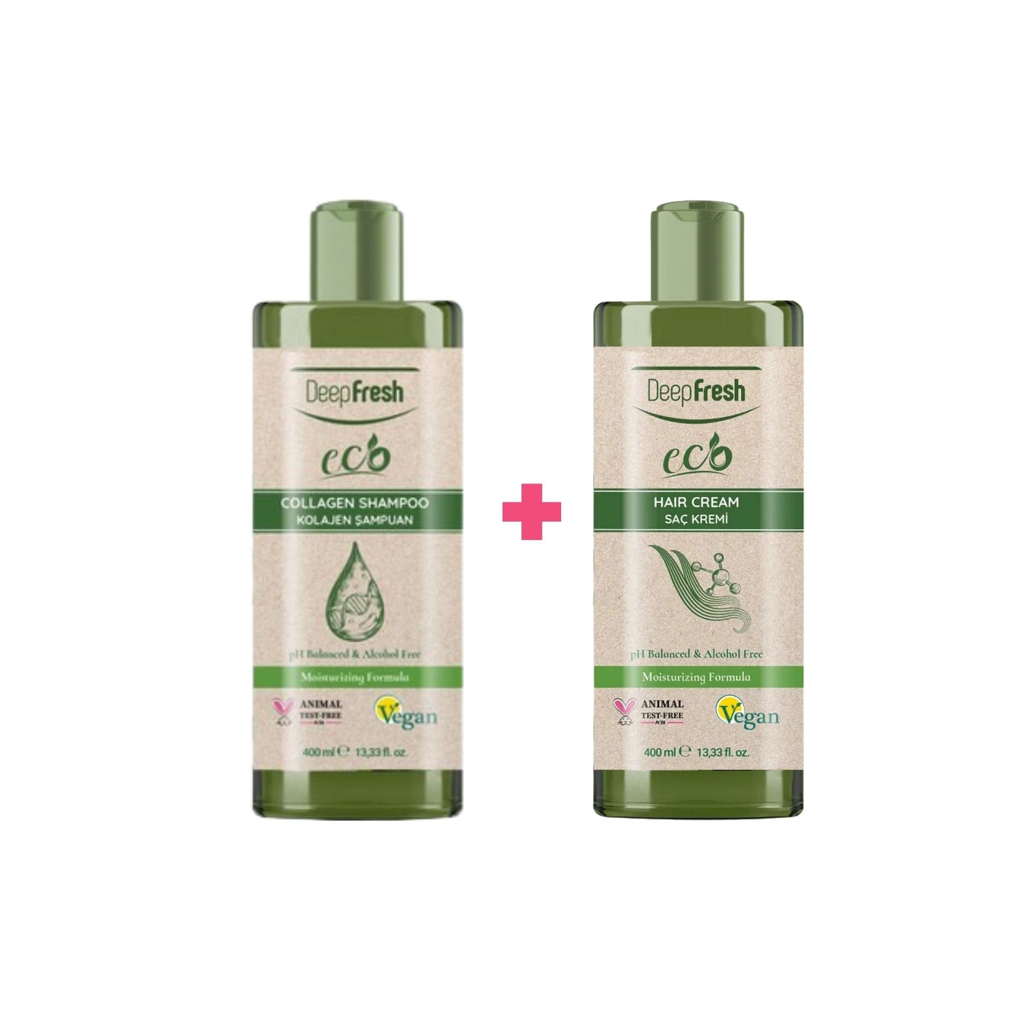 Kit Shampoo Colágeno + Acondicionador Deep Fresh