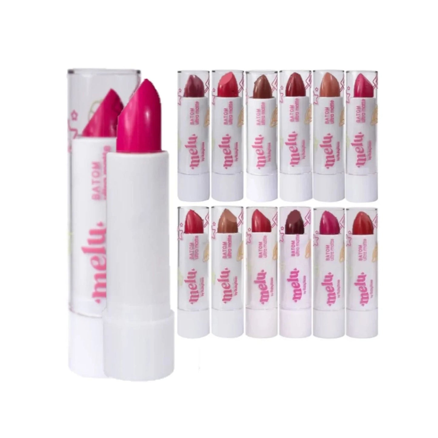 Labial Batom Ultra Matte Melu Ruby Rose RR8521