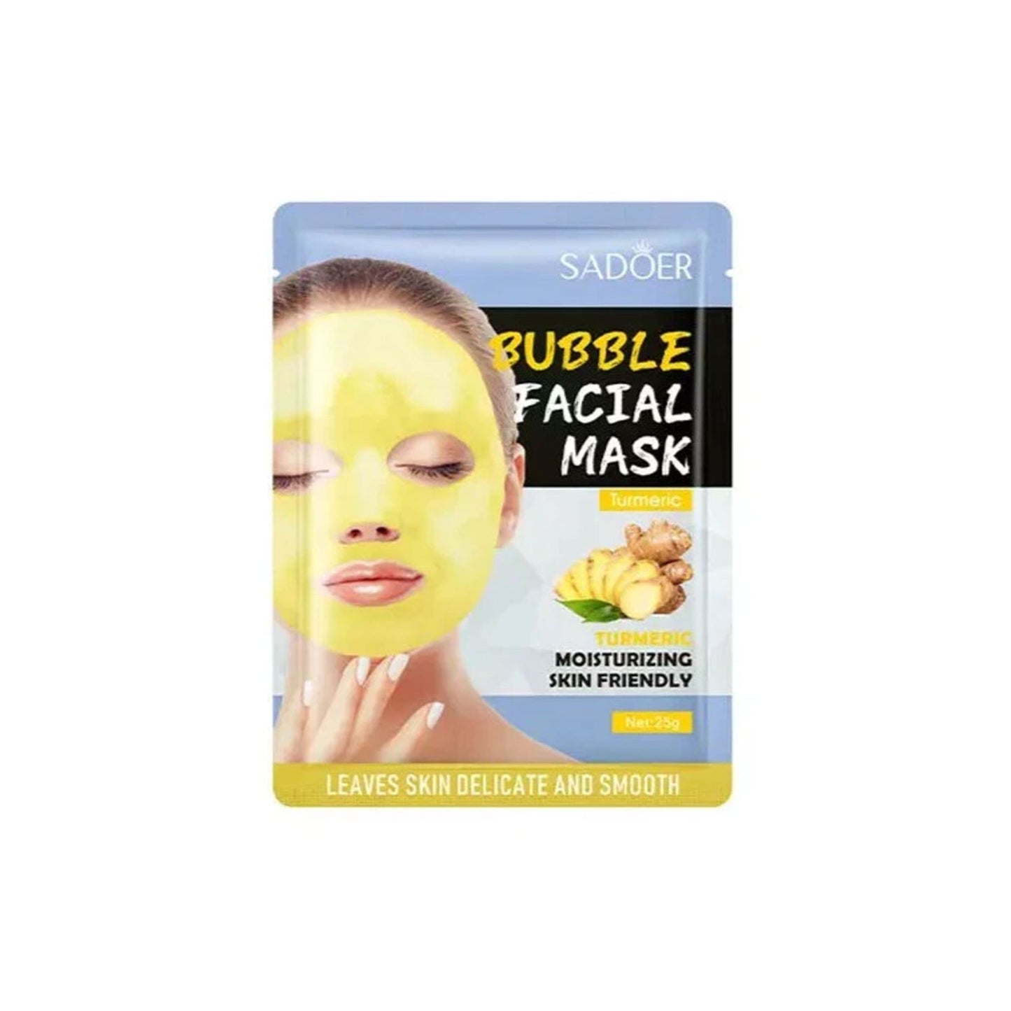 Mascarilla Facial Bubble Turmeric Sadoer SD90696