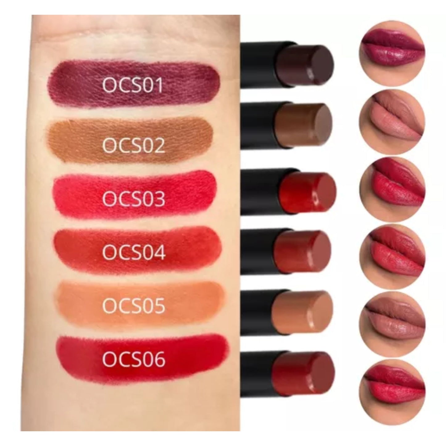 Labial Cream Satin Obsidian Ruby Rose HB7000