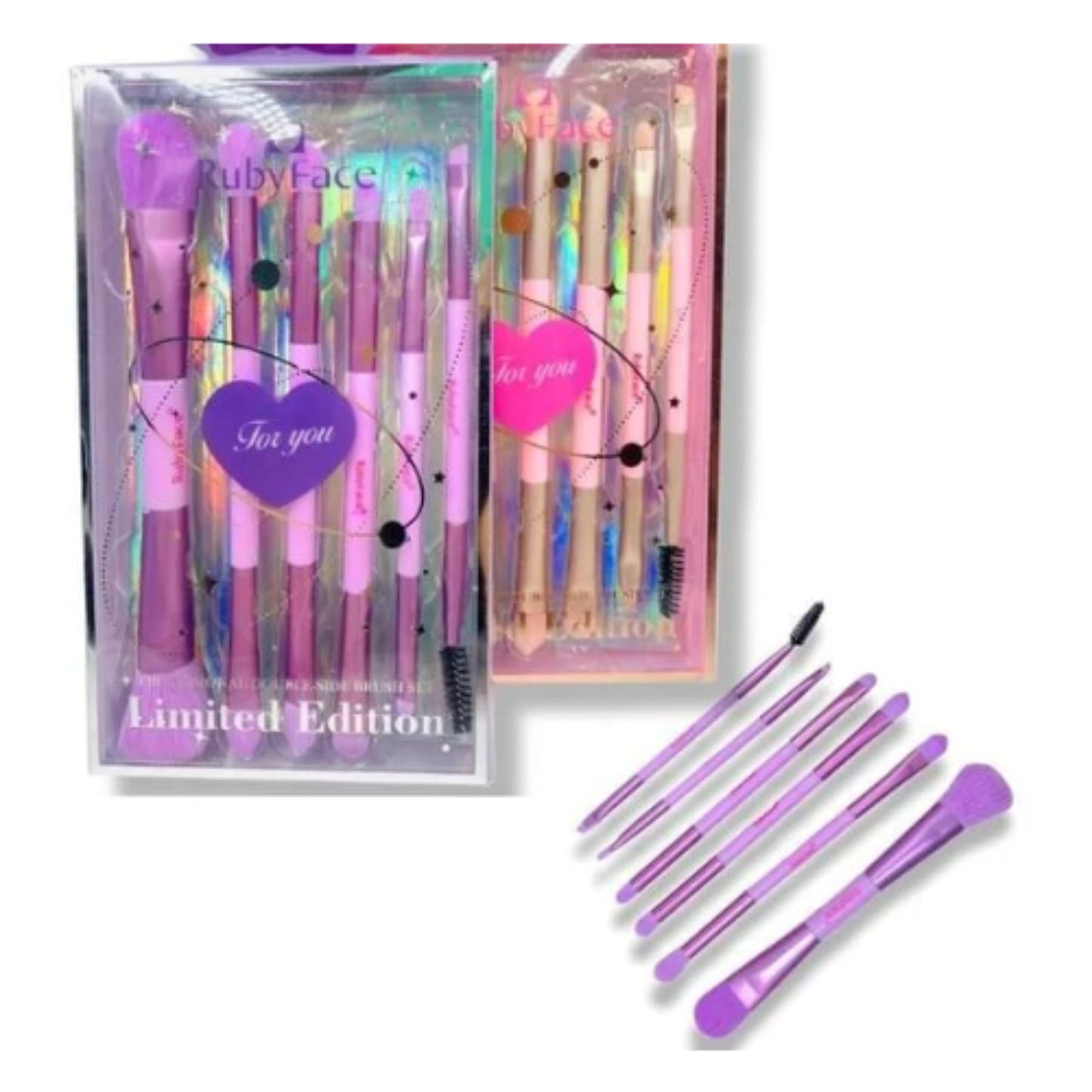Kit de 6 Brochas Doble Ruby Face ST6PCS
