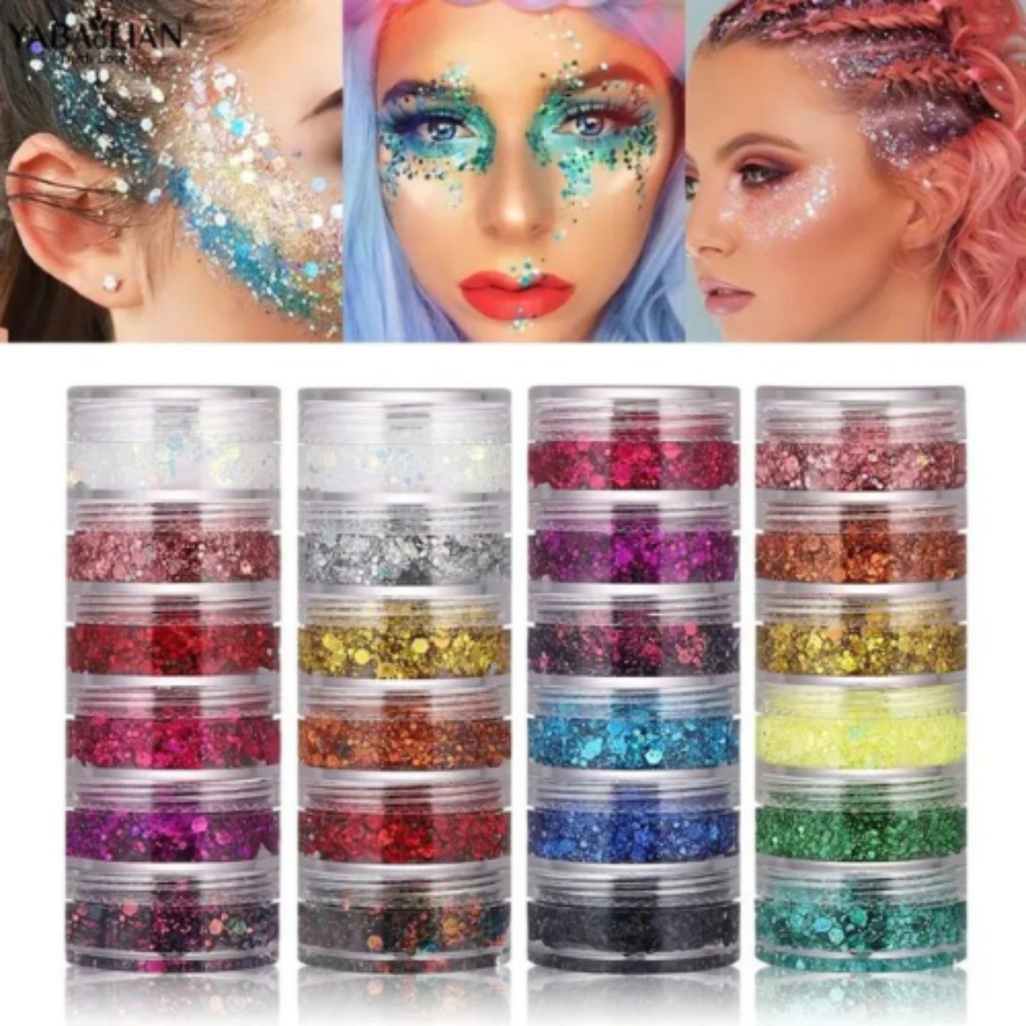 Tubo de Glitters en Gel Yabaolian Y89