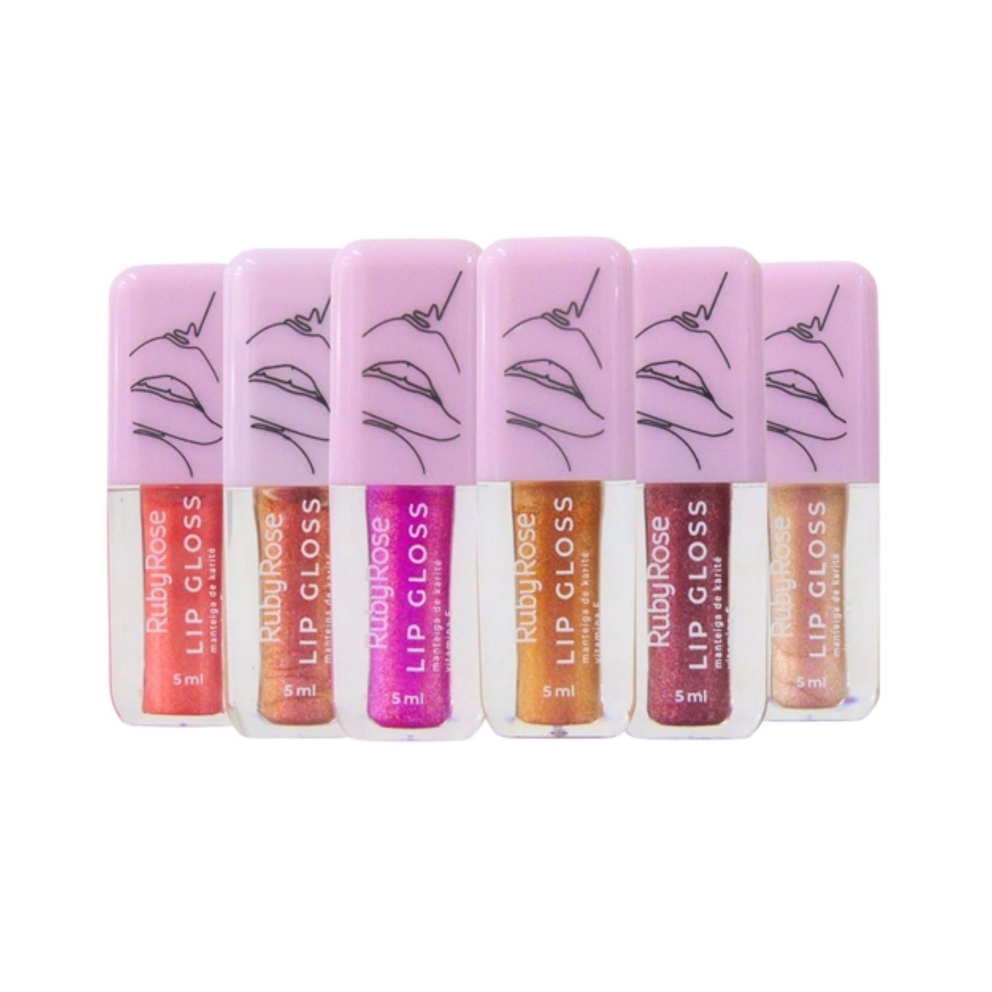 Lip Gloss Ruby Rose HB8234-6