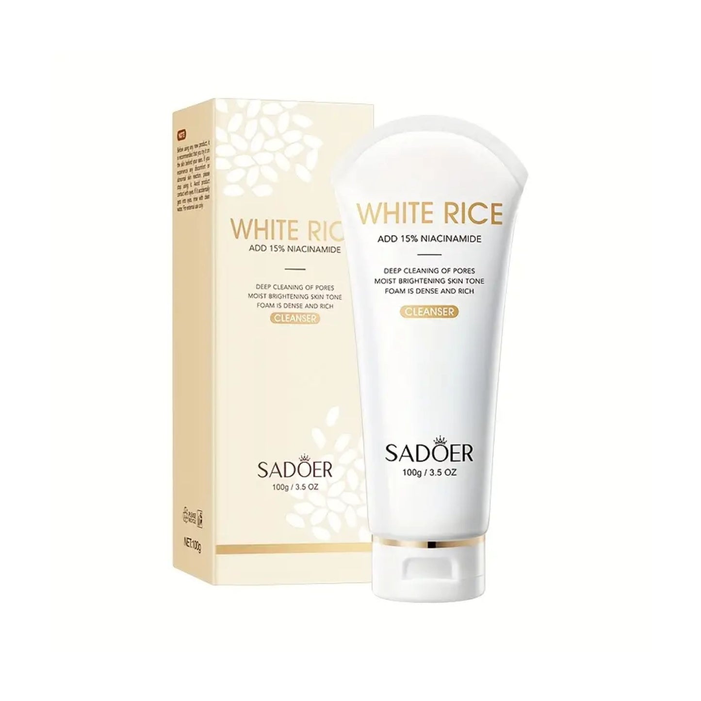 Jabón Facial White Rice/Arroz & 15% Niacinamida Sadoer SD14741