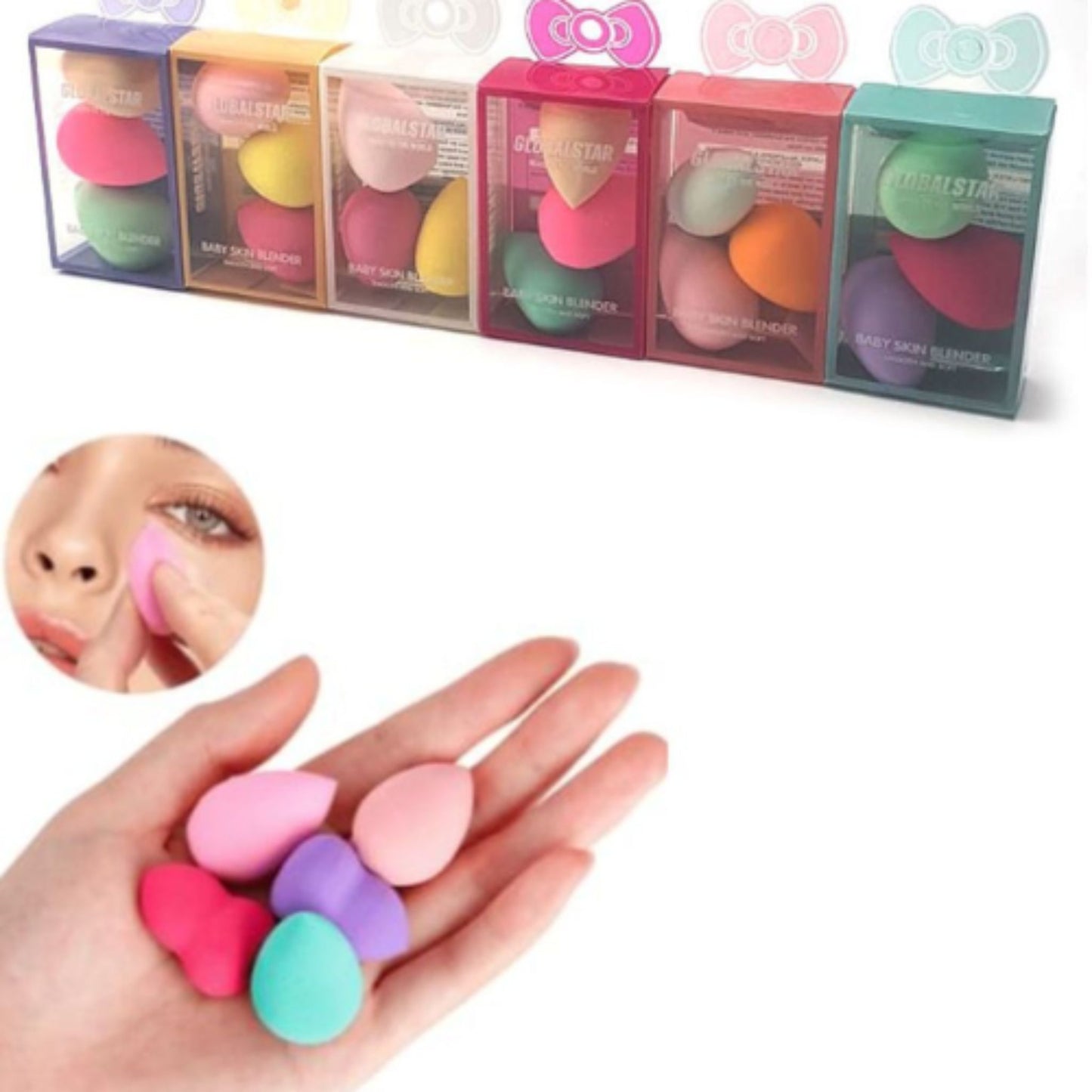 Kit 5 Mini Esponjitas Globalstar AGE-0220