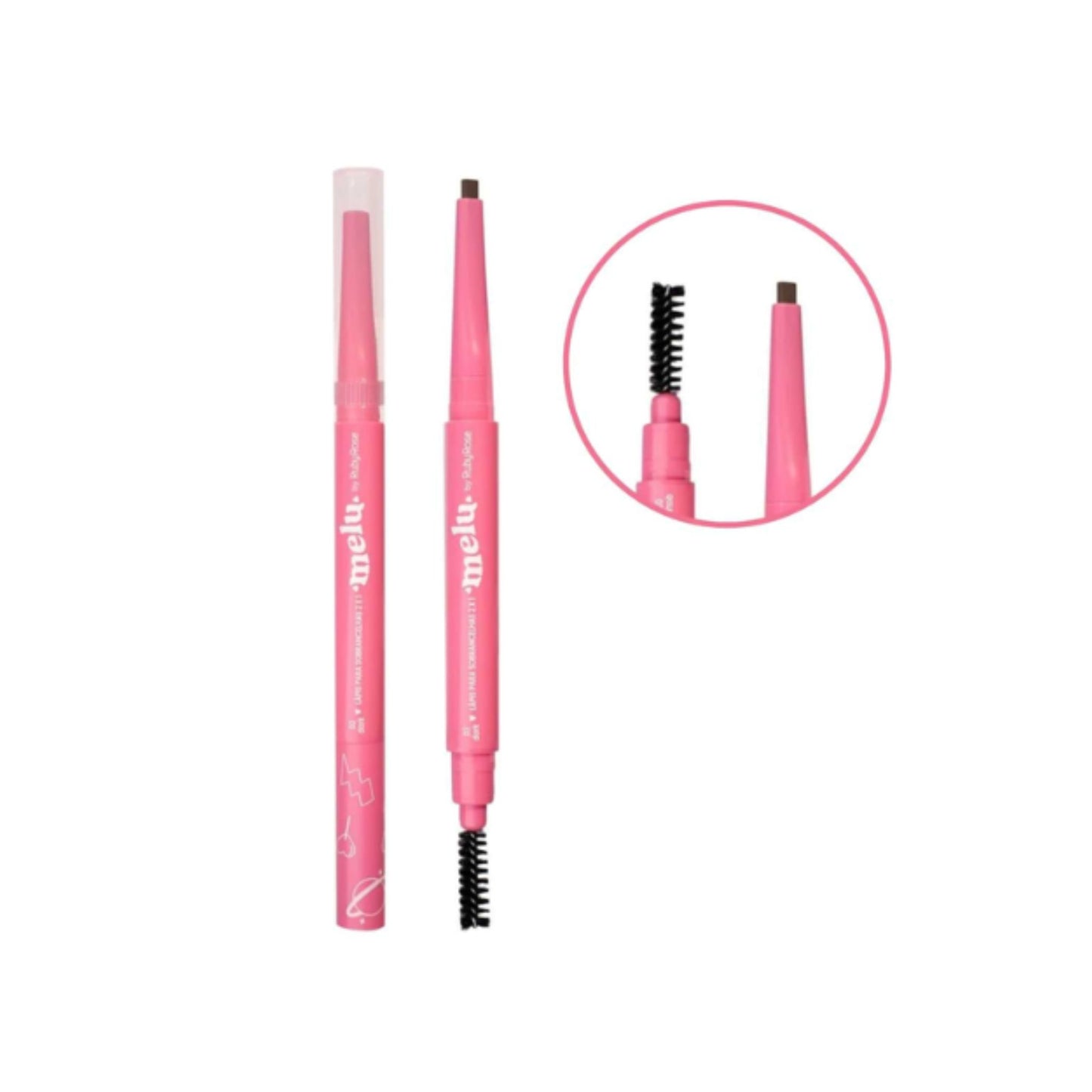 Lápiz para Cejas 2en1 Melu Ruby Rose RR2403