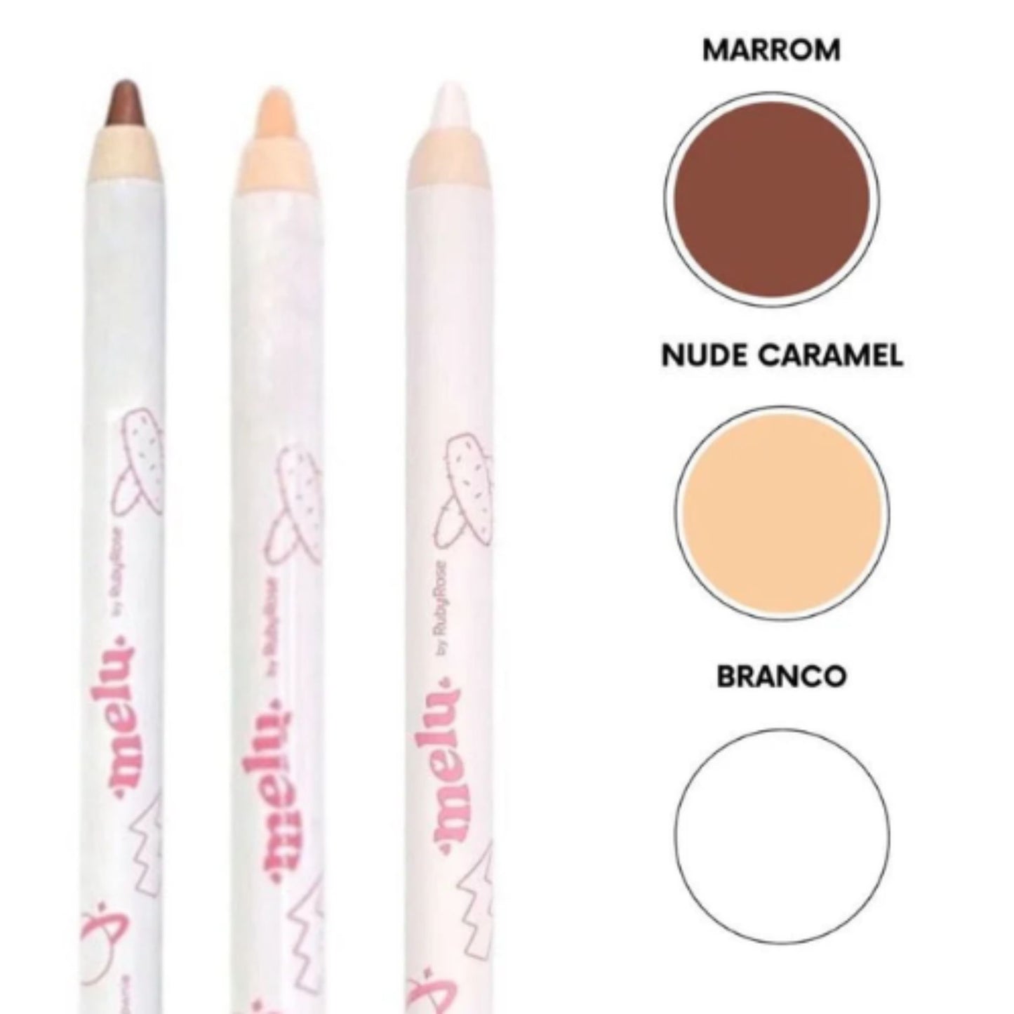 Lápiz para Ojos Melu Ruby Rose RR2400-1-2-3