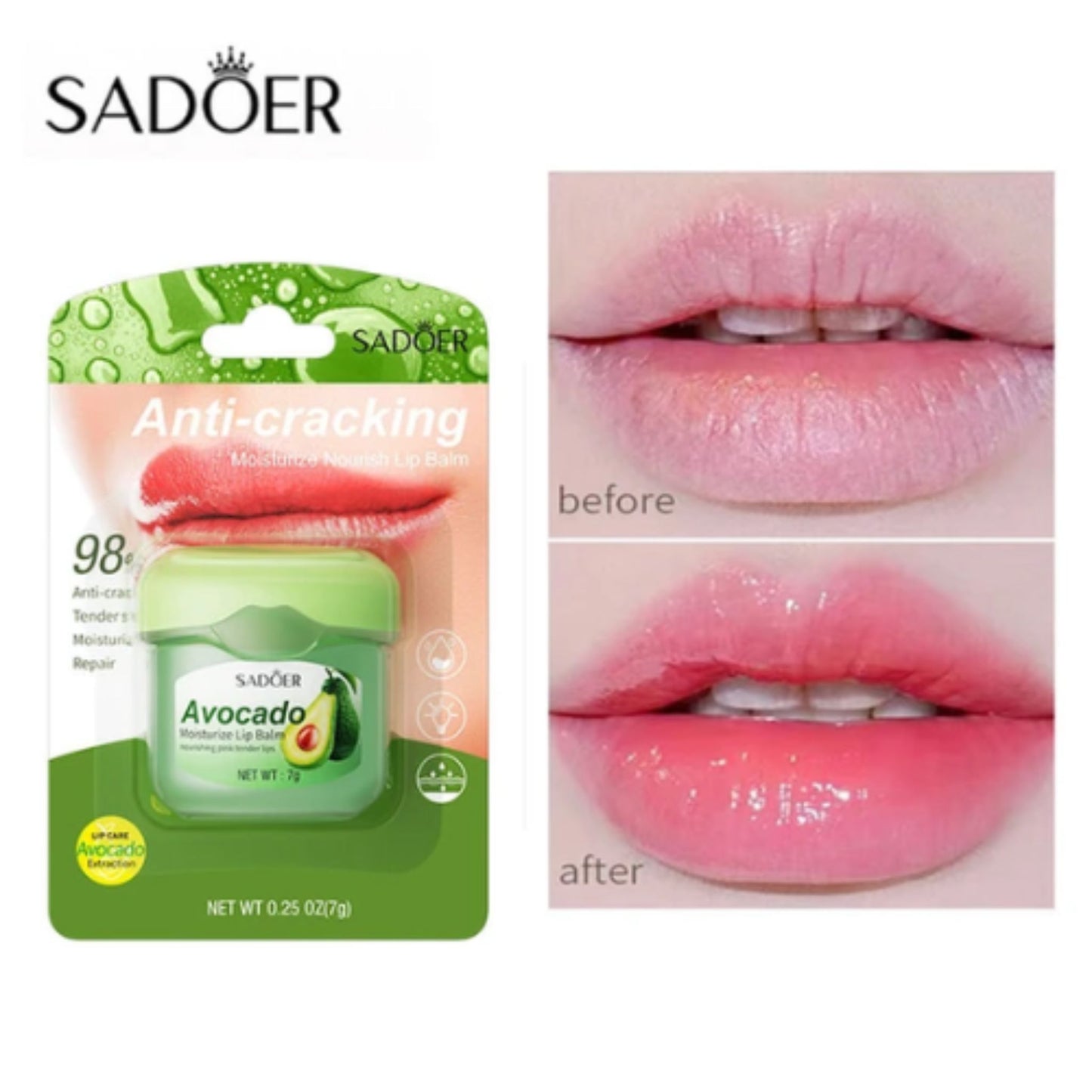 Lip Balm Avocado Sadoer SD29803