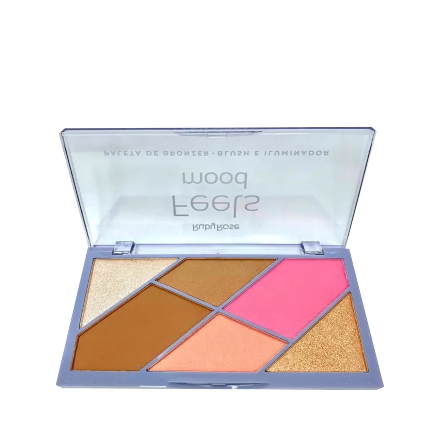 Paleta de Bronzer, Blush e Iluminador Ruby Rose HB7528