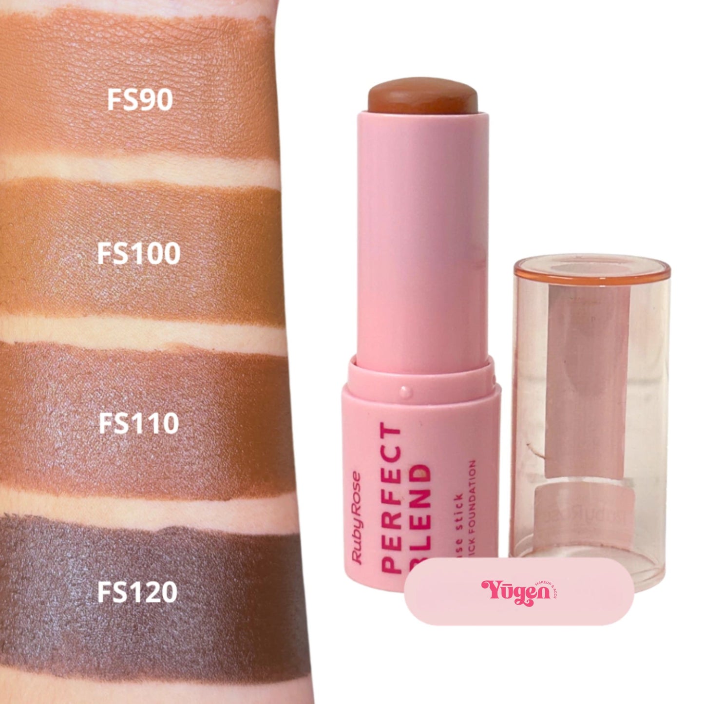 Base en Barra Perfect Blend Línea Rosa Ruby Rose HBM300