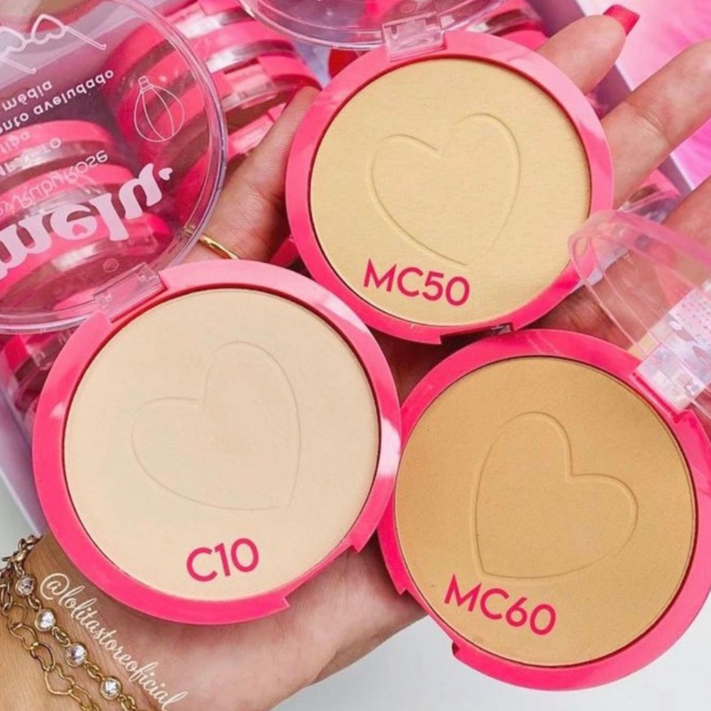 Polvo Compacto Melu Ruby Rose RR853-1