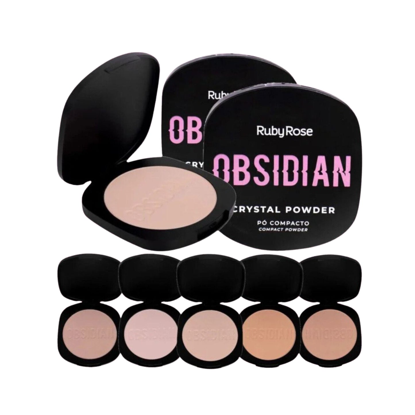 Polvo Compacto Obsidian Ruby Rose HB1800