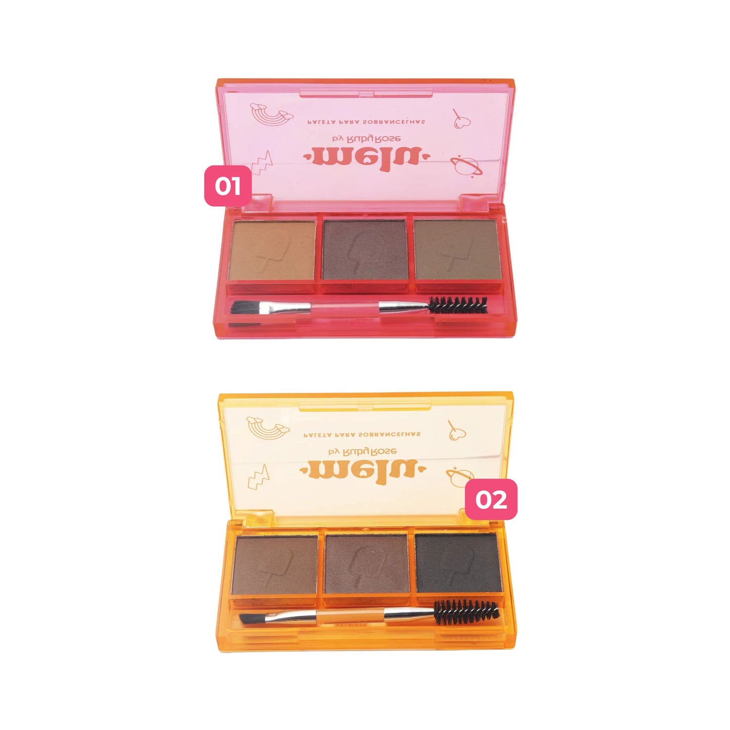 Sombras para Cejas Melu Ruby Rose HB571