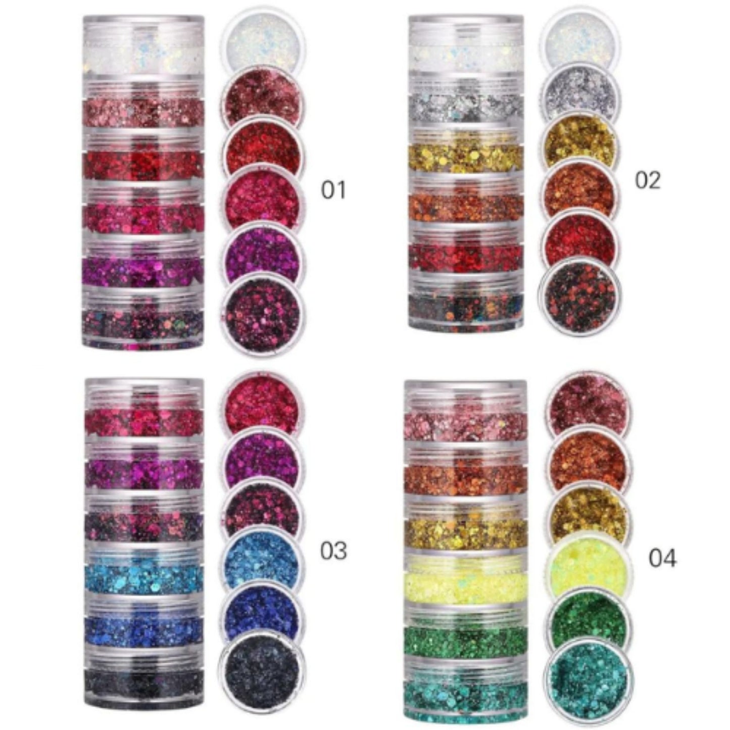 Tubo de Glitters en Gel Yabaolian Y89