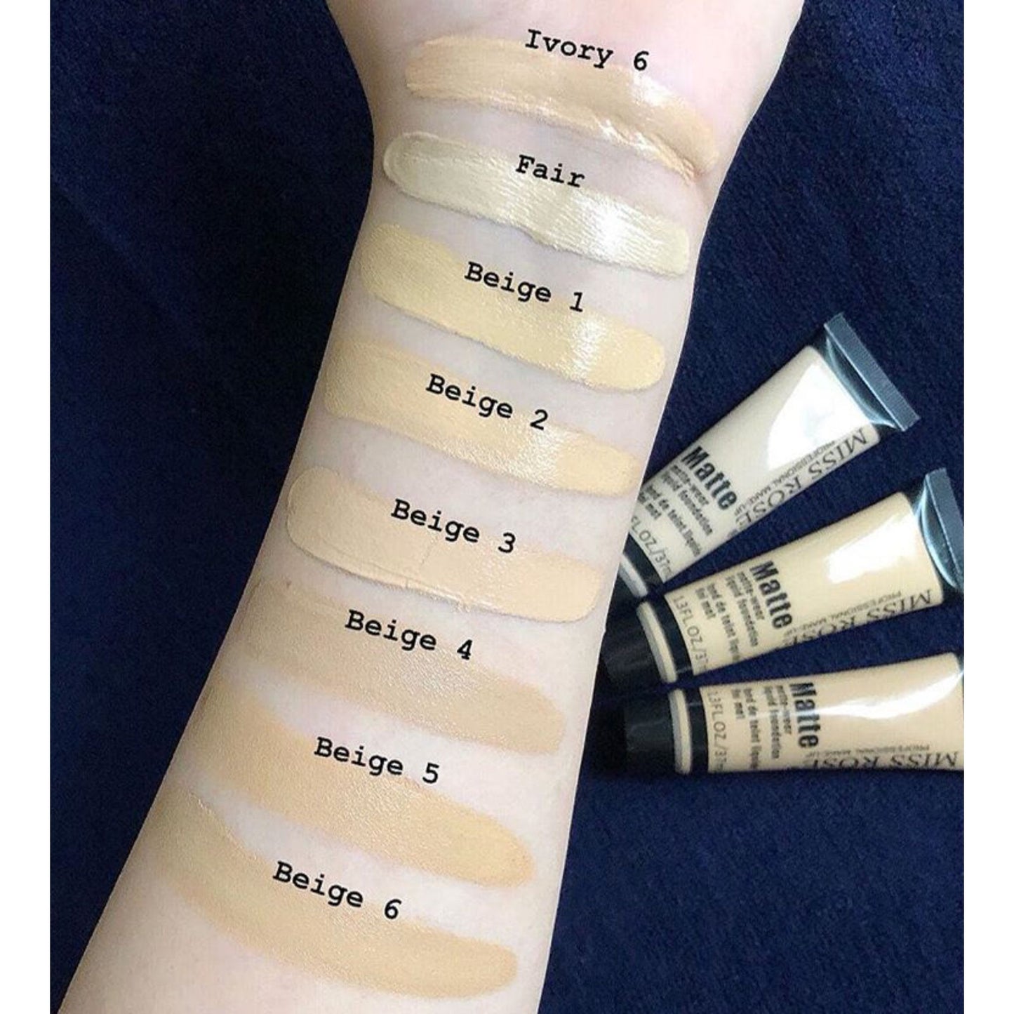 Base Líquida Matte Miss Rose