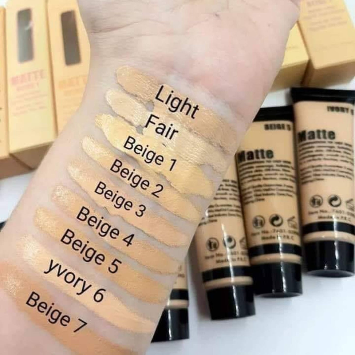 Base Líquida Matte Miss Rose