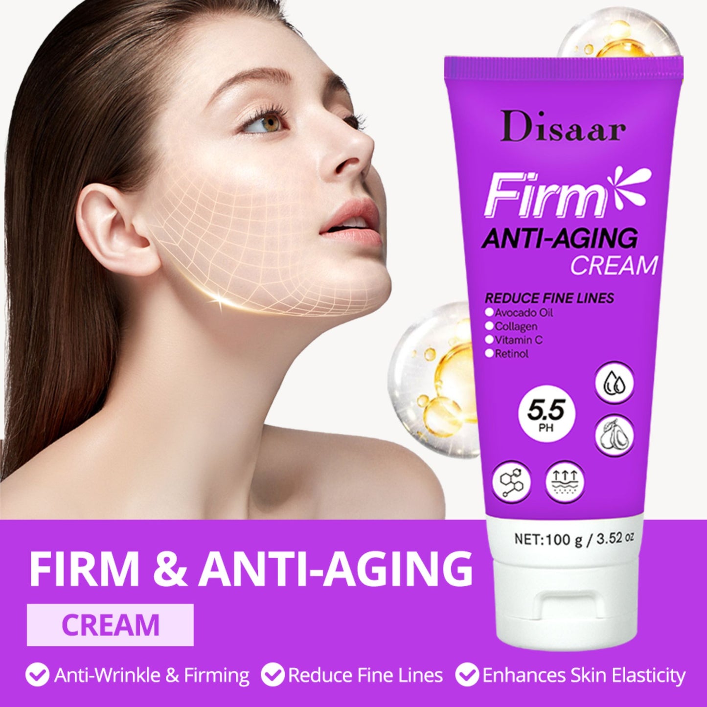 Crema Facial Firm Anti-Aging Disaar DS5594