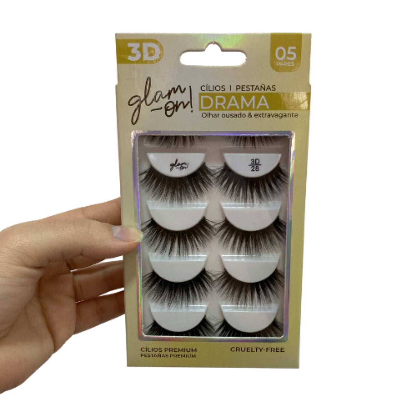 Set Pestañas 3D Glam On Drama 5 pares #28