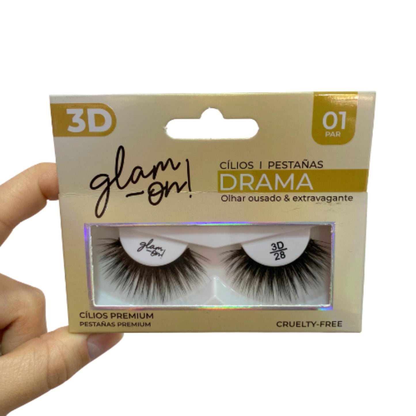 Pestaña 3D Glam On Drama 1 par #28