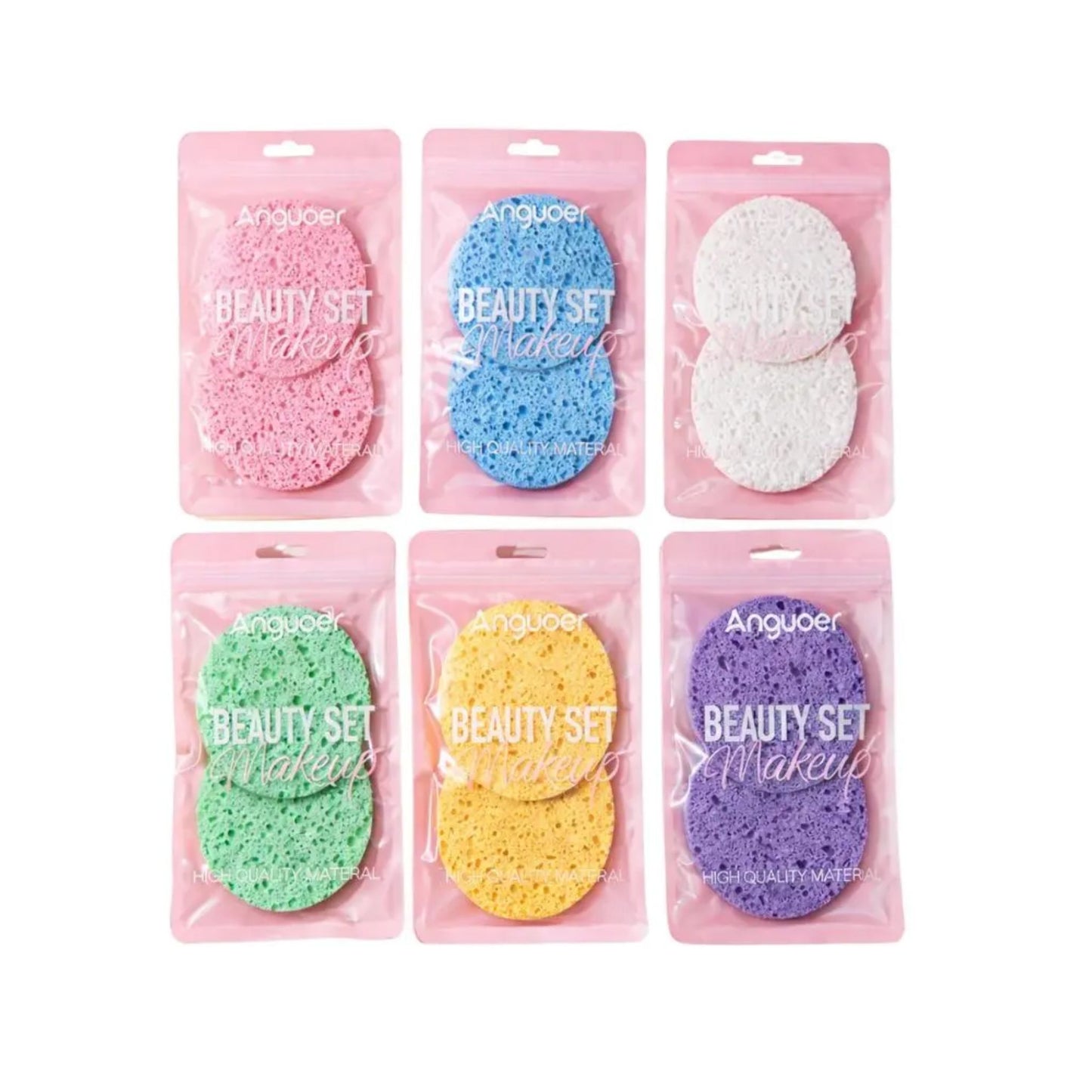 Esponja Facial Exfoliante Anguoer 2 pcs