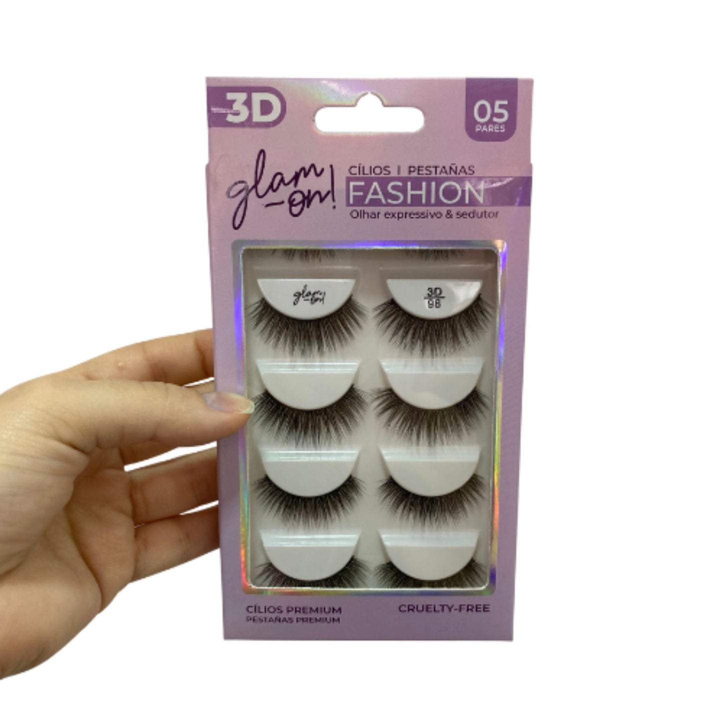 Set Pestañas 3d Glam On Fashion 5 pares #98