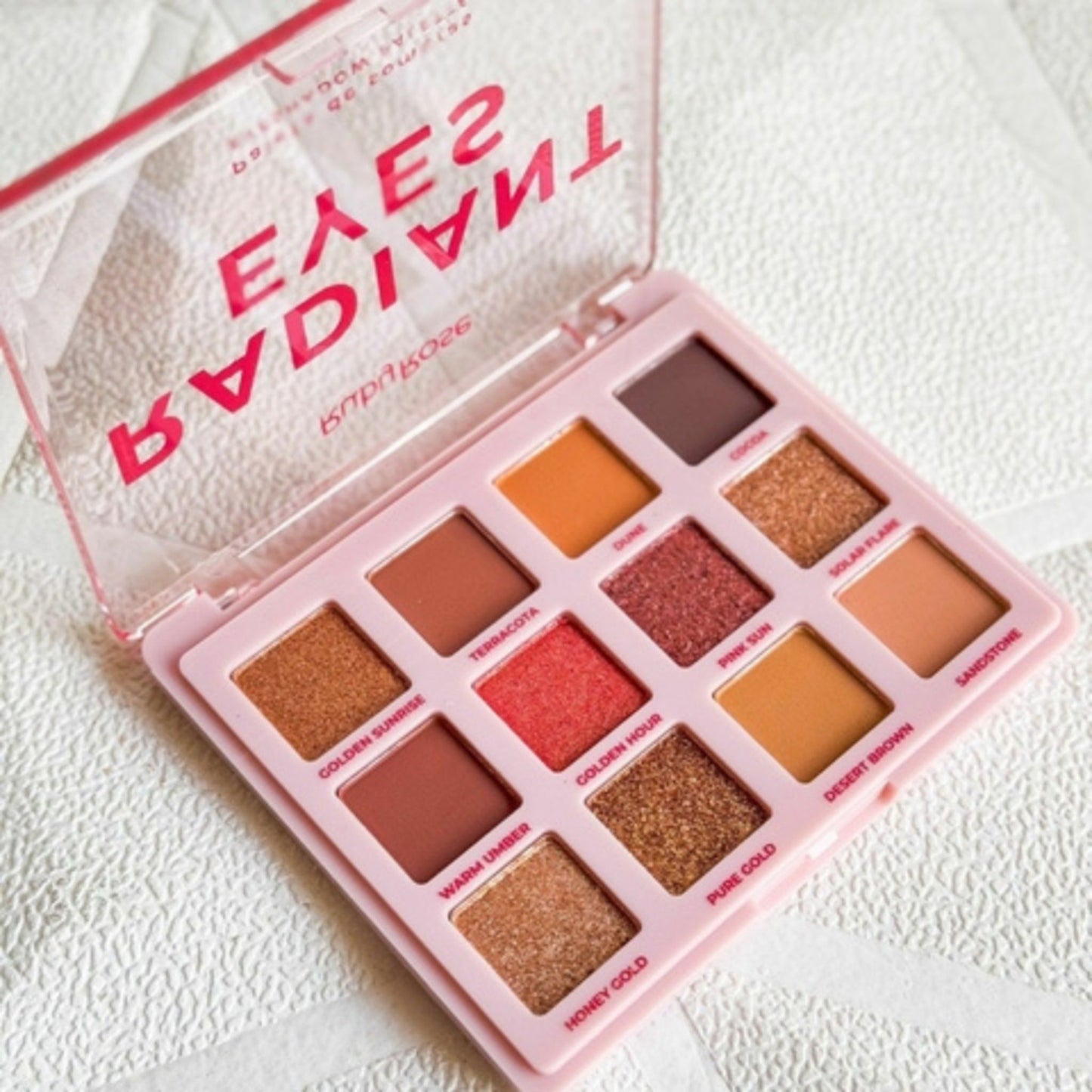 Paleta de Sombras Radiant Eyes Línea Rosa Ruby Rose HBE2201