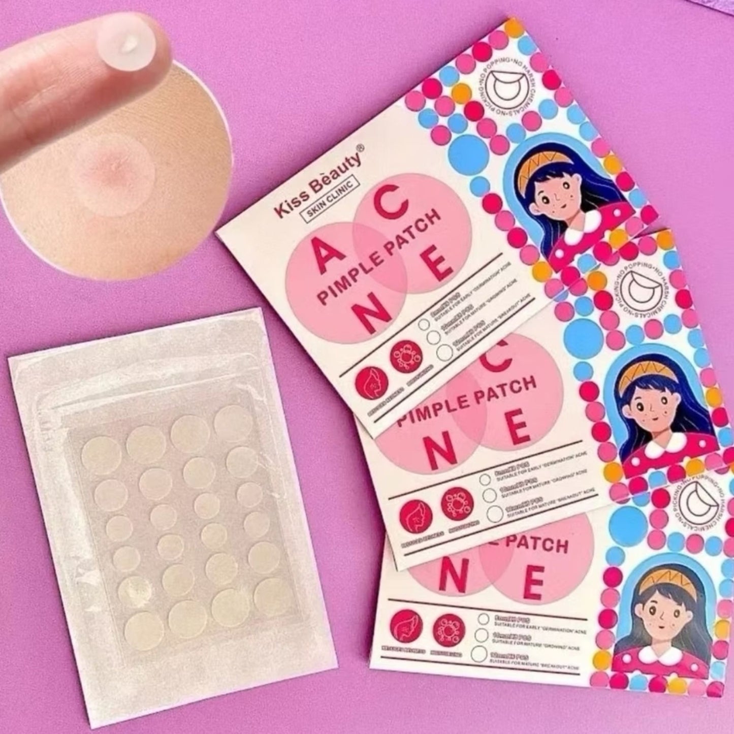 Parches para Granitos Kiss Beauty 24pcs 1507-07