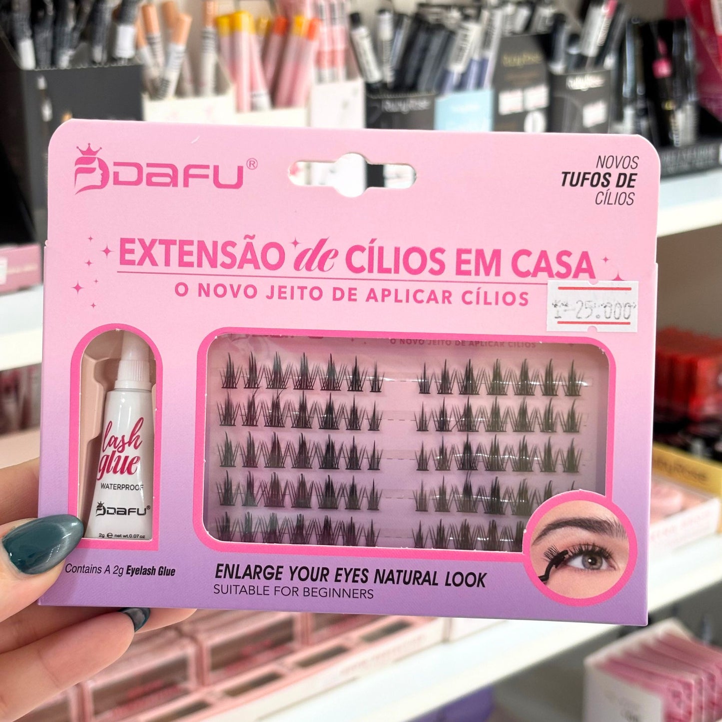 Set Pestañas + Pegamento DAFU 205-5