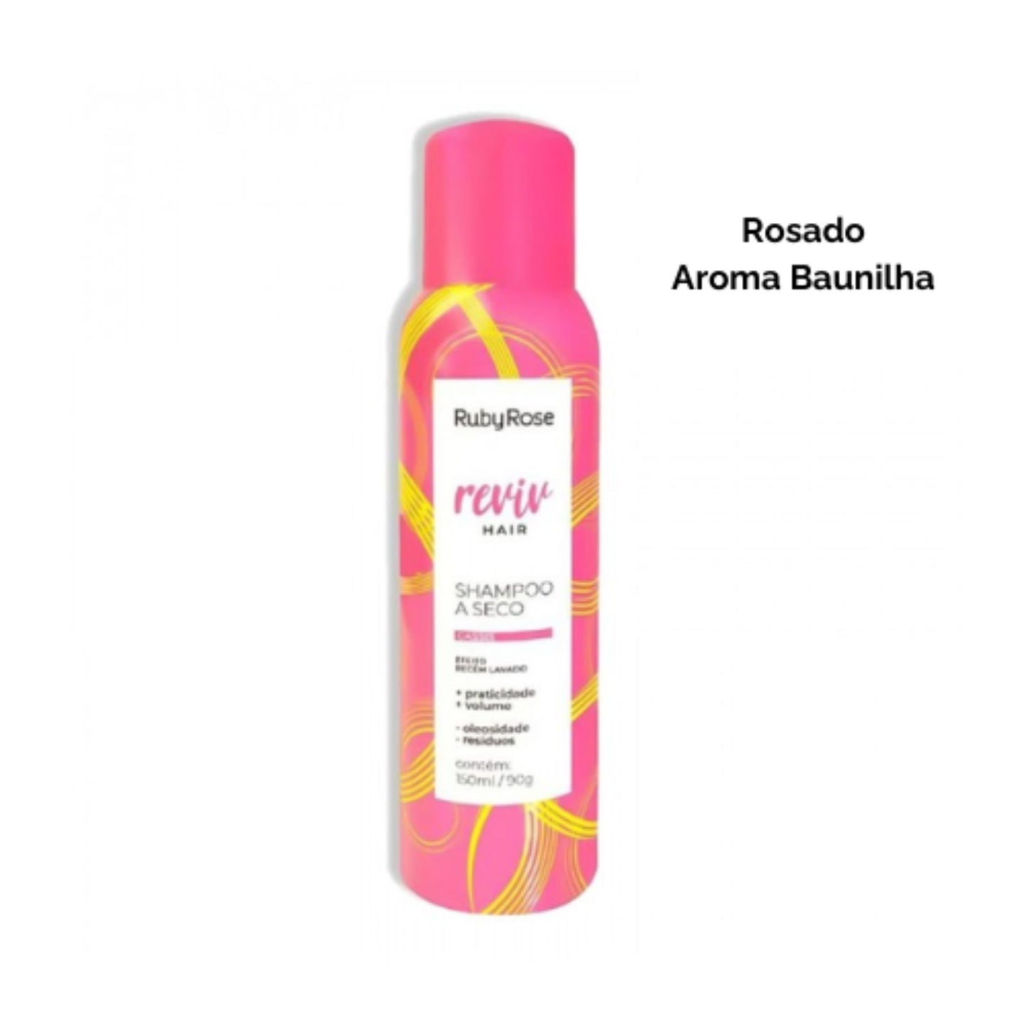 Shampoo Seco Ruby Rose Rosado Aroma Vainilla