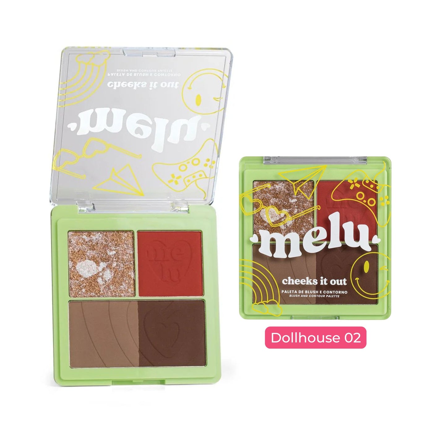 Paleta de Rubor y Contorno Cheeks It Out Melu Ruby Rose RRM1005-02