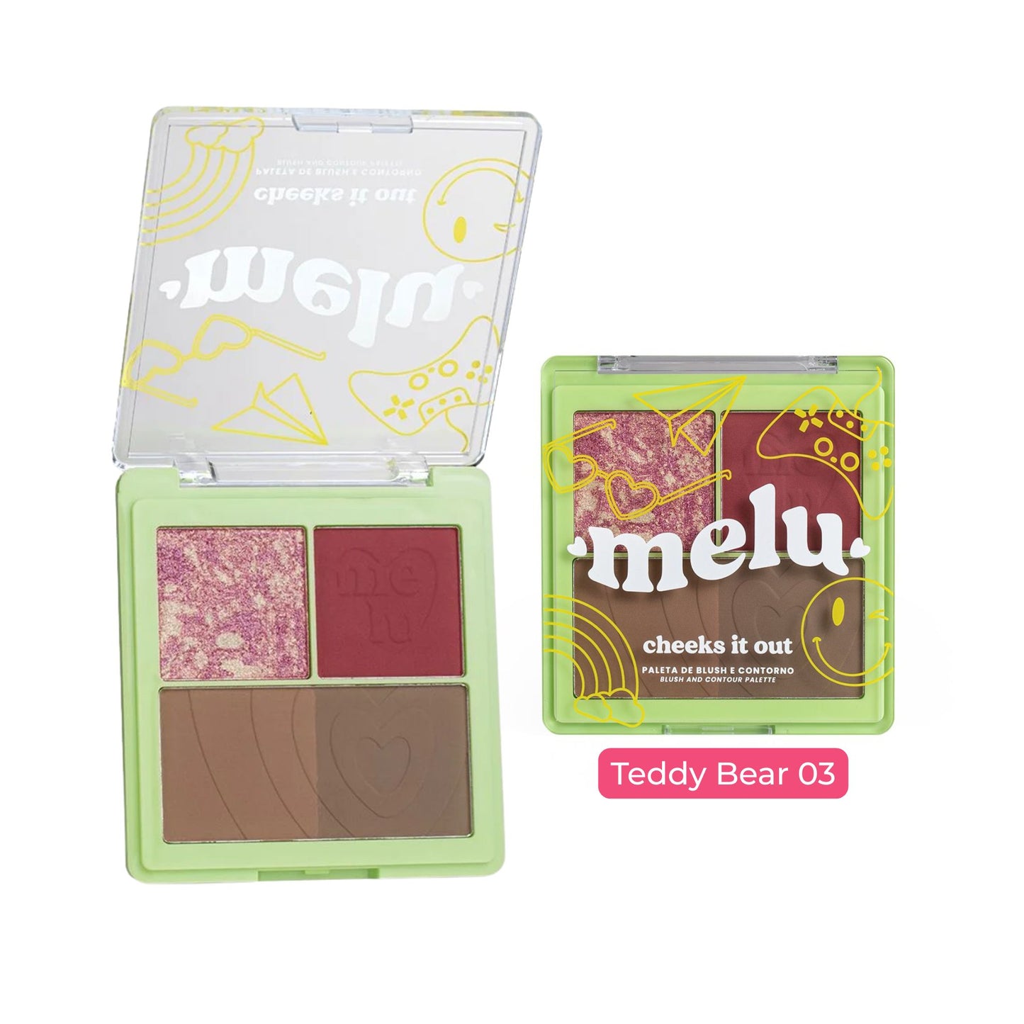 Paleta de Rubor y Contorno Cheeks It Out Melu Ruby Rose RRM1005-03