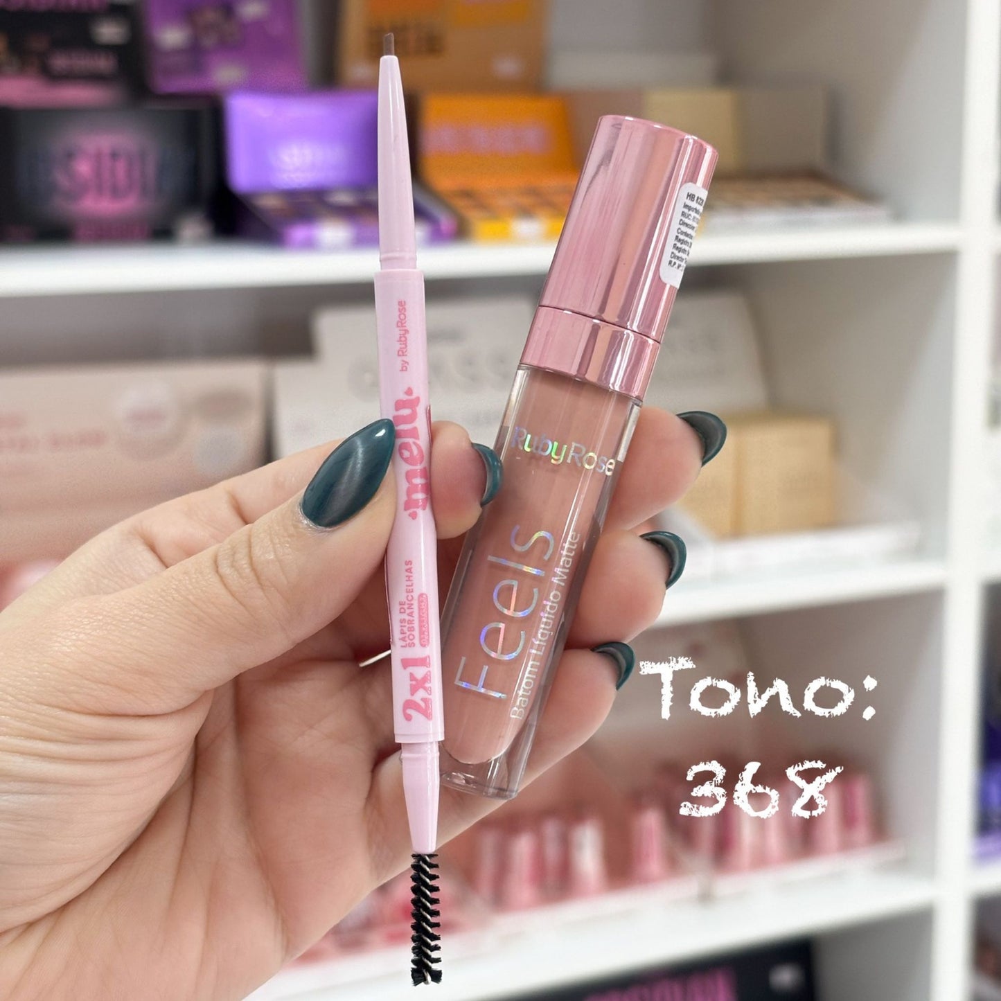 Mini Kit Labial Matte + Lápiz para Cejas by Ruby Rose