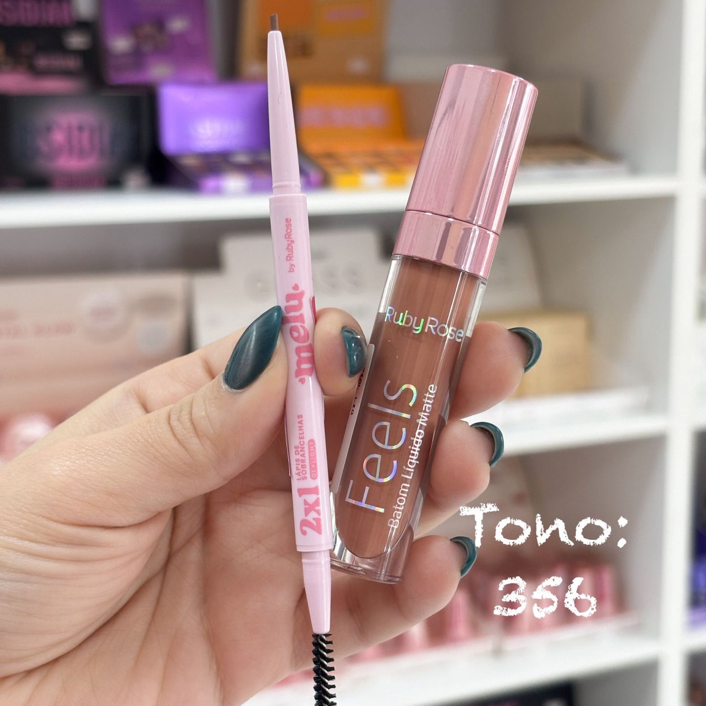 Mini Kit Labial Matte + Lápiz para Cejas by Ruby Rose