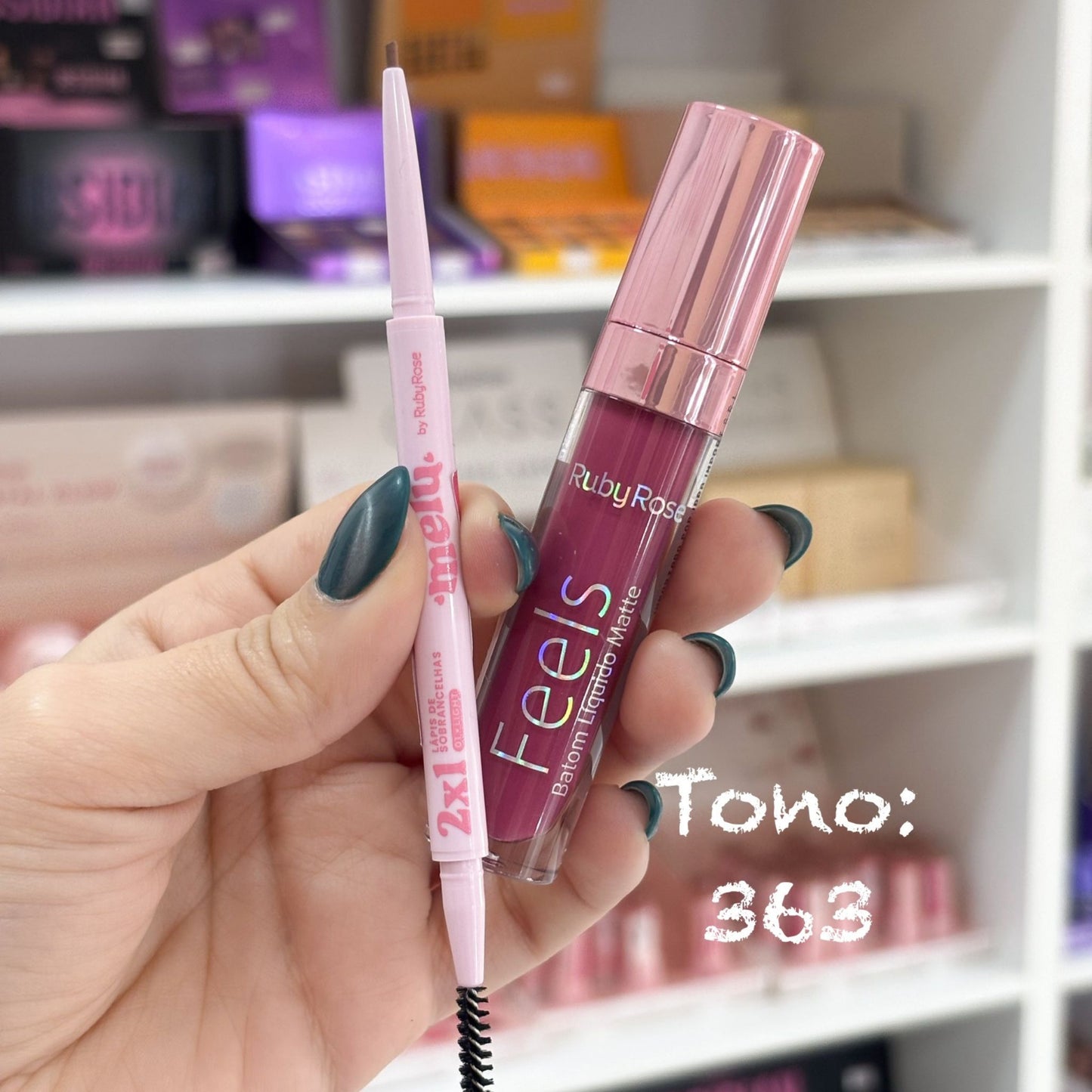 Mini Kit Labial Matte + Lápiz para Cejas by Ruby Rose