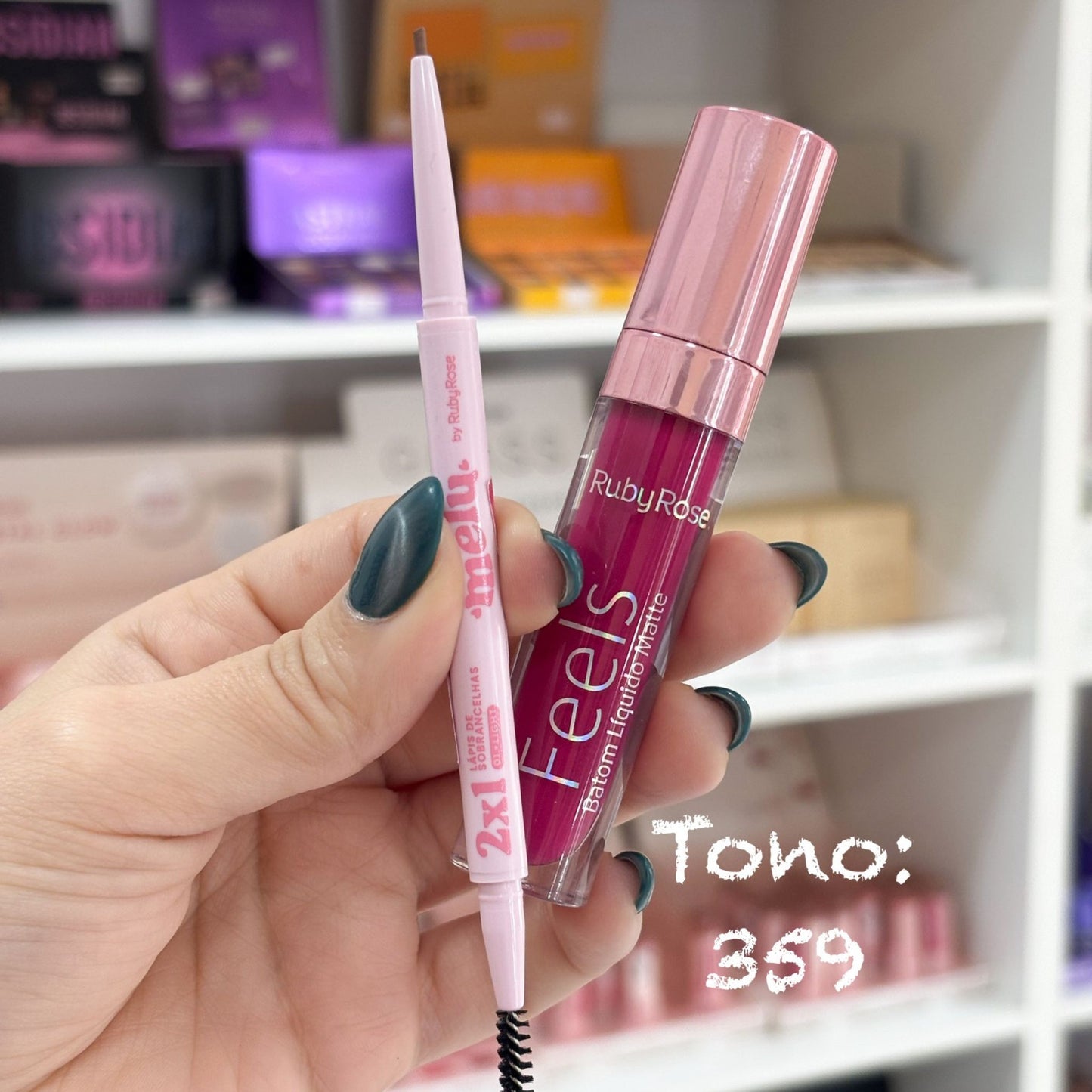 Mini Kit Labial Matte + Lápiz para Cejas by Ruby Rose