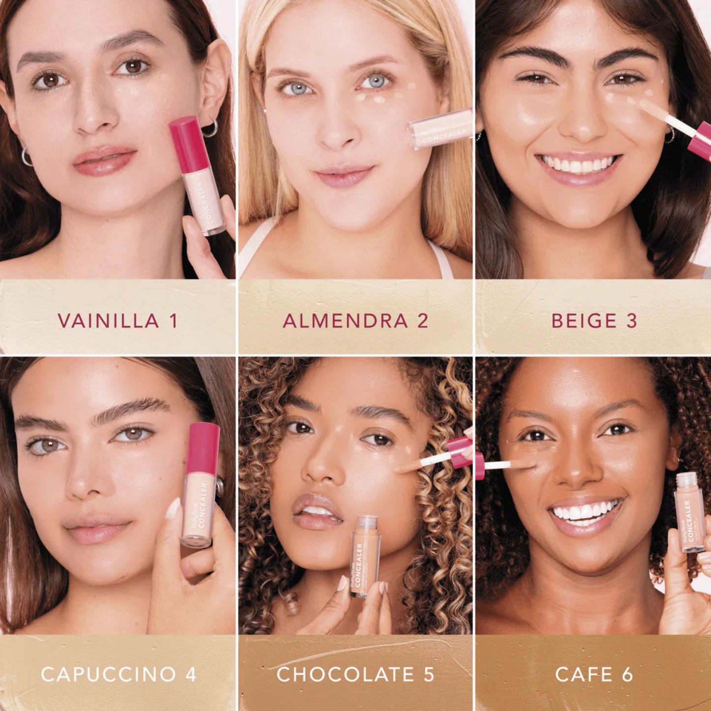 Corrector Líquido Línea Rosa Ruby Rose HBF800