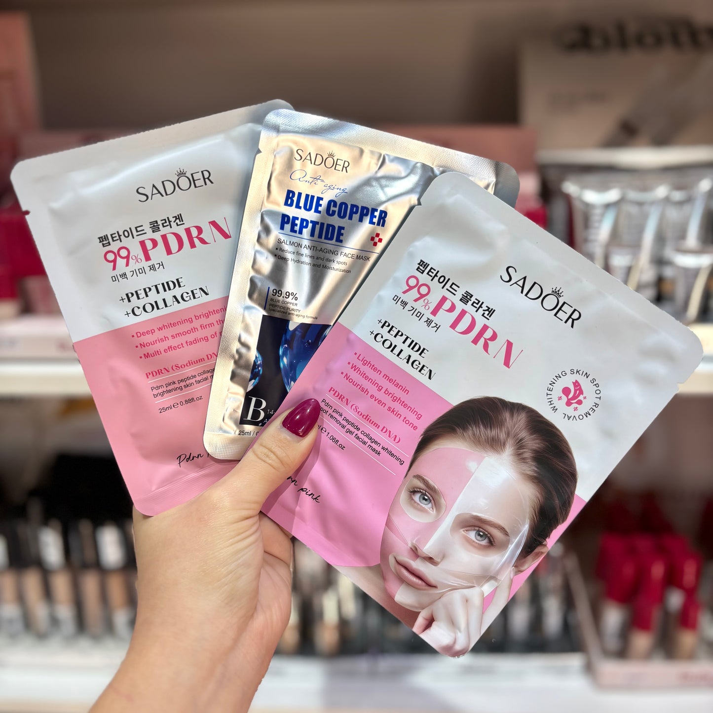 Combo de 3 Mascarillas Faciales #6 - De PDRN & de Péptidos