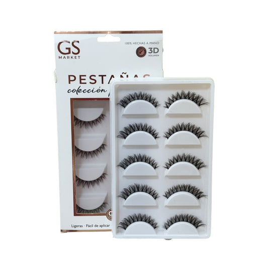 Set Pestañas 3D GS #BS15 5 pares
