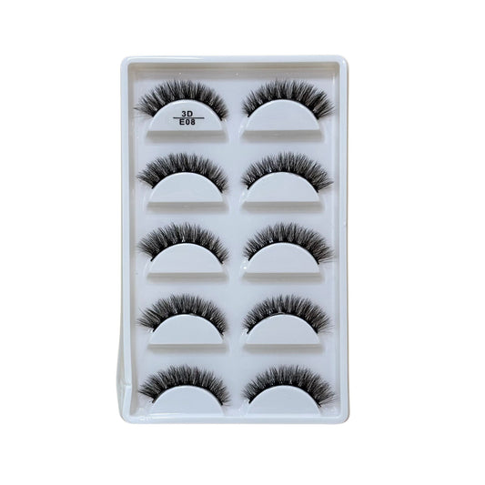Set Pestañas 3D E08