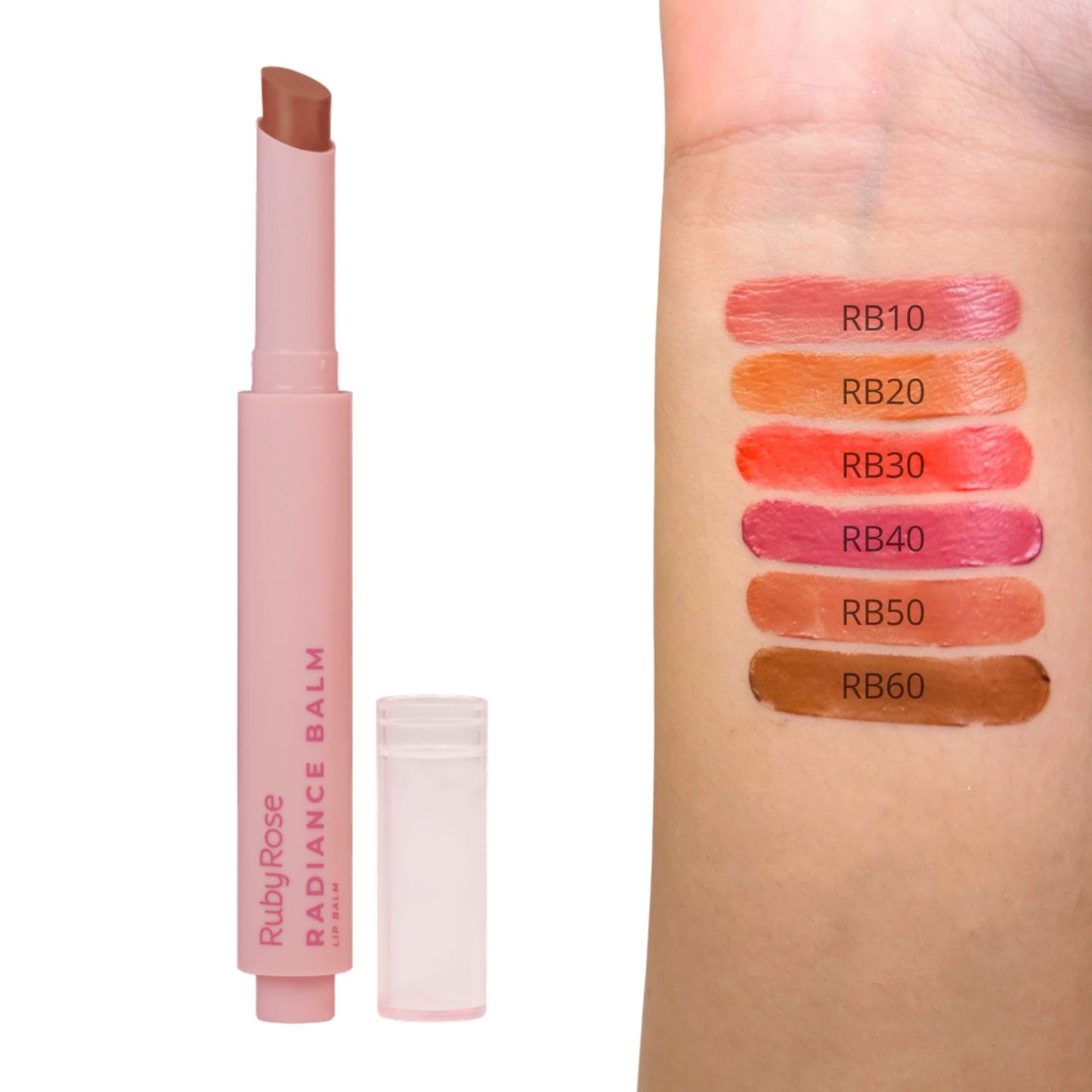 Bálsamo Labial Radiance Línea Rosa Ruby Rose HBL6501
