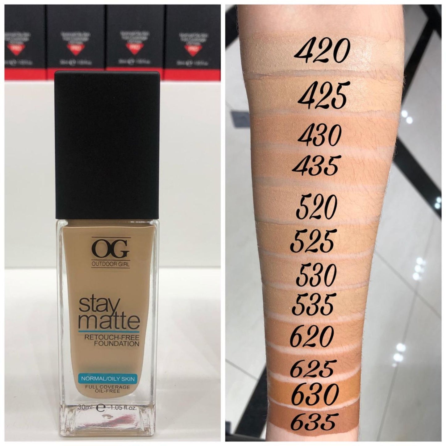 Base Líquida Stay Matte OG