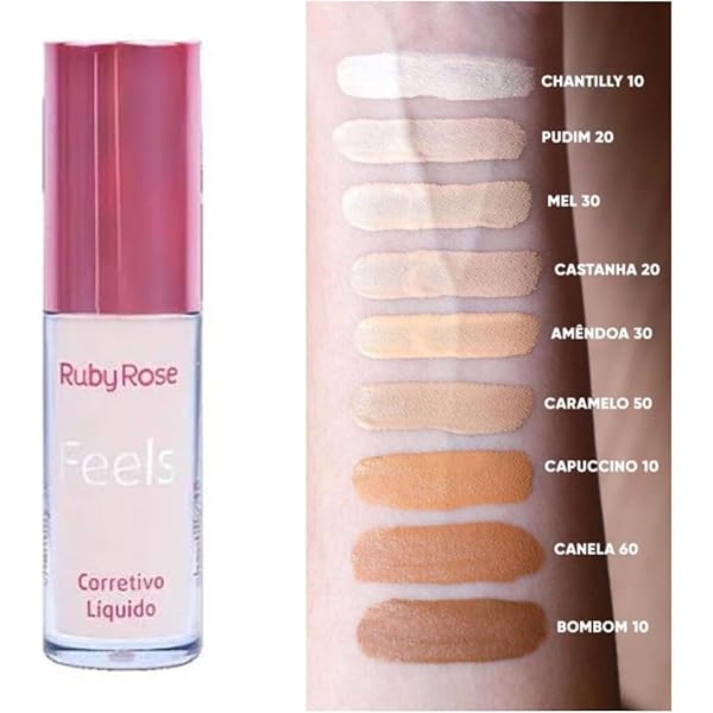 Corrector Líquido Feels Ruby Rose HB8102
