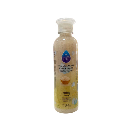 Gel Exfoliante Corporal de Ducha con Cáscara de Nuez y Extracto de Arroz Real Care