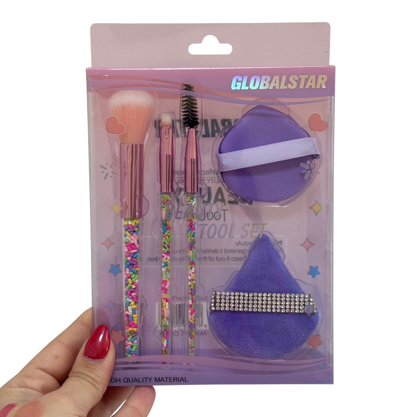 Kit de 3 Brochas + 2 Esponjas Cisne Globalstar AGE-669