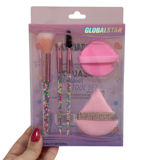 Kit de 3 Brochas + 2 Esponjas Cisne Globalstar AGE-669