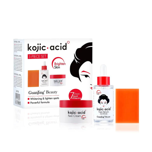 Kit Facial Kojic Acid 3 pcs de Guanjing GJ7178