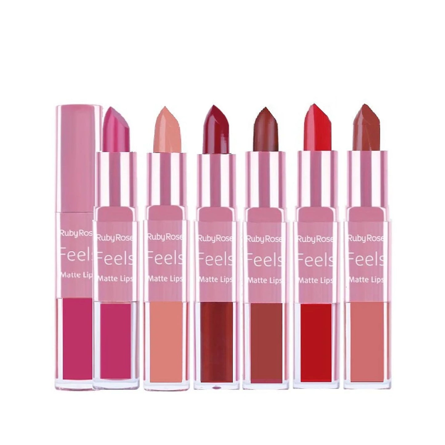 Labial Duo Matte Feels Ruby Rose HB8608