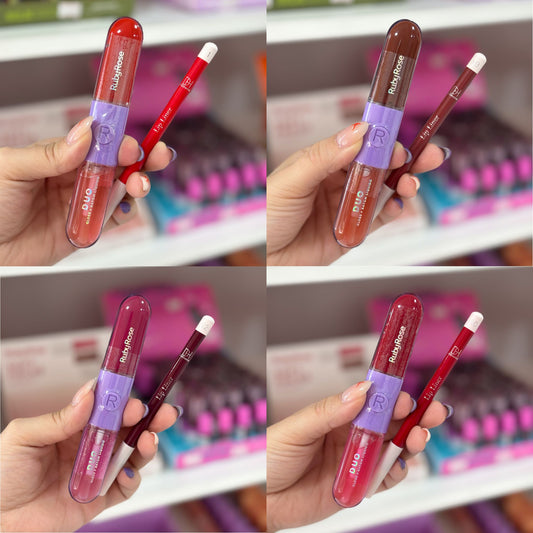 Lip Combo:  1 Labial DUO + 1 Delineador de Labios